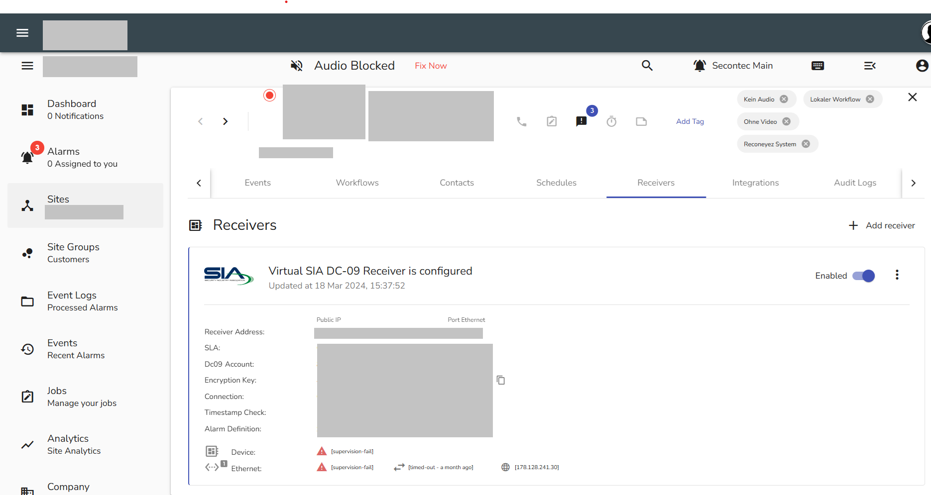 Reconeyez Platform Integration